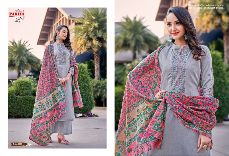 Pakiza Prints Sana Safina Vol 5 Jam Satin Stylish Designer Wear Salwar Kameez