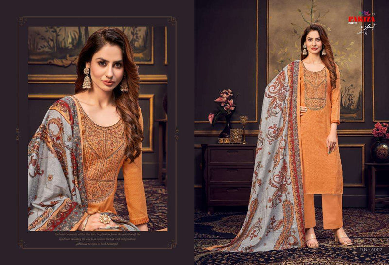 Pakiza Prints Sana Safinaz Vol 6 Cotton Satin Party Wear Salwar Suits
