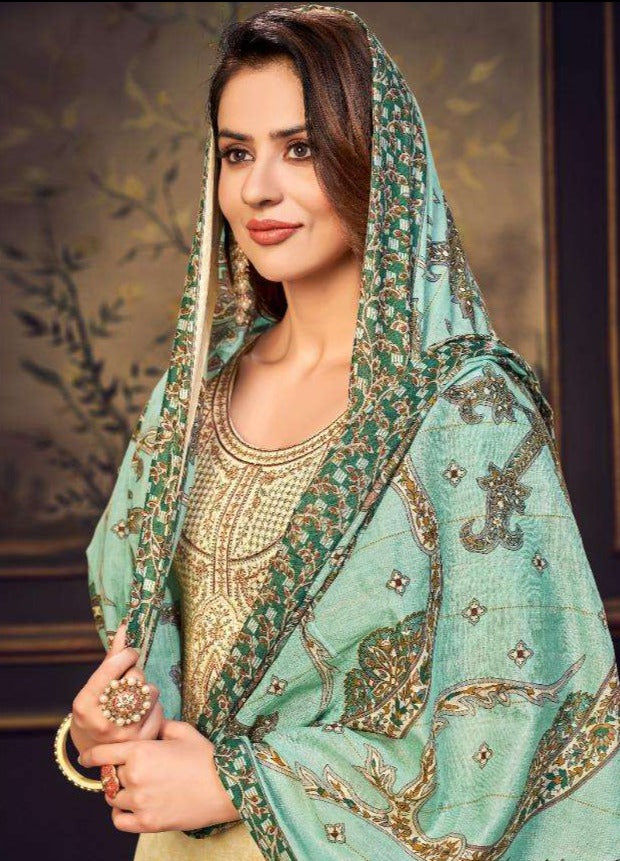 Pakiza Prints Sana Safinaz Vol 6 Cotton Satin Party Wear Salwar Suits