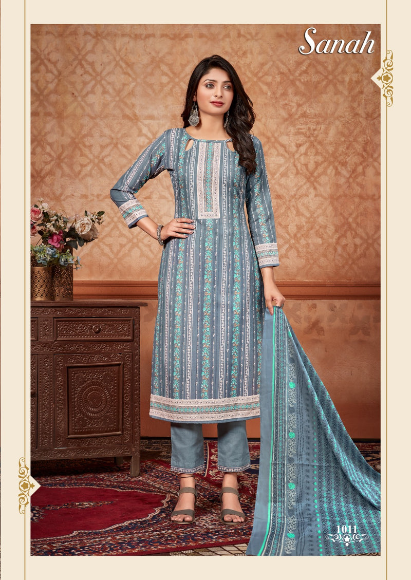 Skt Suits Sanah Cotton Digital Khadi Printed Designer Salwar Kameez