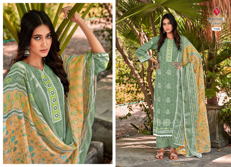 Tanishk Fashion Sanah Pure Cotton Batik Printed Designer Salwar Kameez