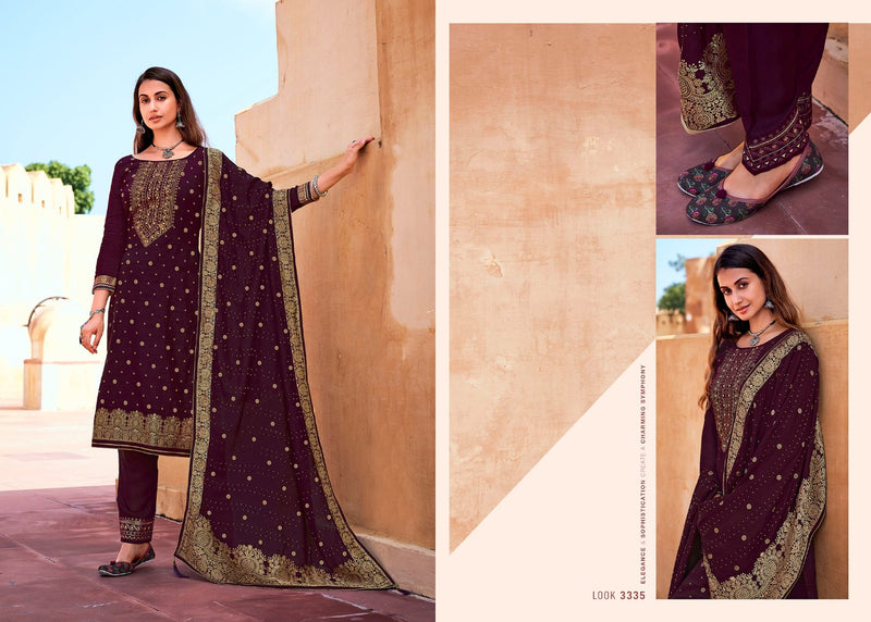 Rangoon Sanaya Dola Silk Designer Party Wear Ready Made Salwar Kameez With Beautiful Embroidery