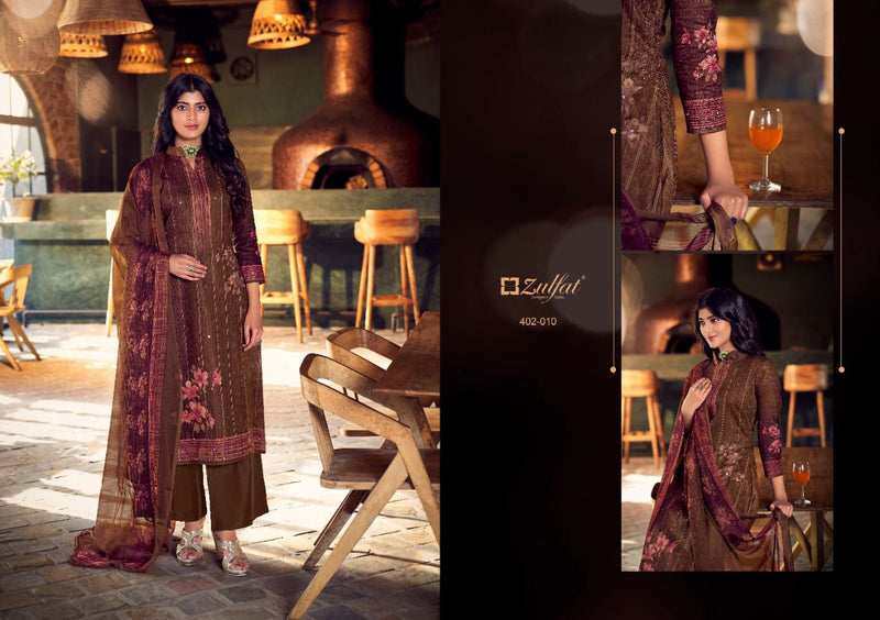 Zulfat Designer Suits Sandhya Cotton With Fancy Prints Festive Wear Salwar Suits