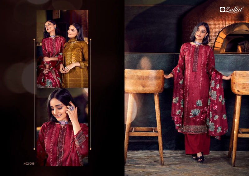 Zulfat Designer Suits Sandhya Cotton With Fancy Prints Festive Wear Salwar Suits