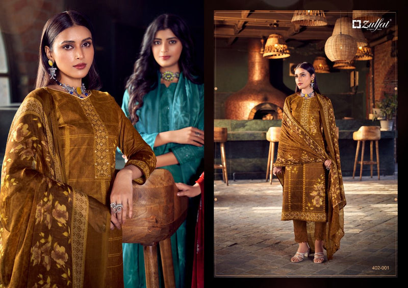 Zulfat Designer Suits Sandhya Cotton With Fancy Prints Festive Wear Salwar Suits