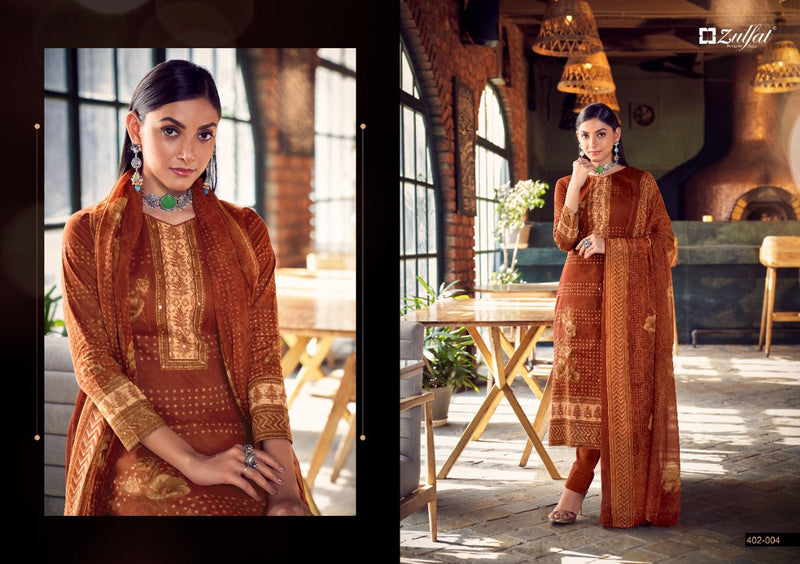 Zulfat Designer Suits Sandhya Cotton With Fancy Prints Festive Wear Salwar Suits