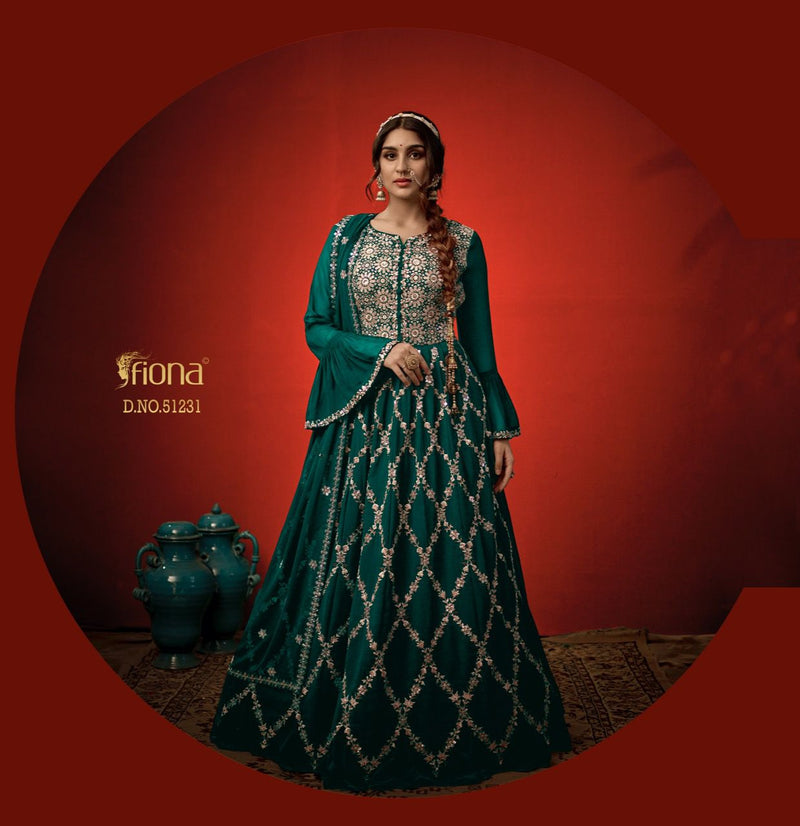 Fiona Sangini Georgette With Heavy Elegant Work Stylish Designer Fancy Long Gown