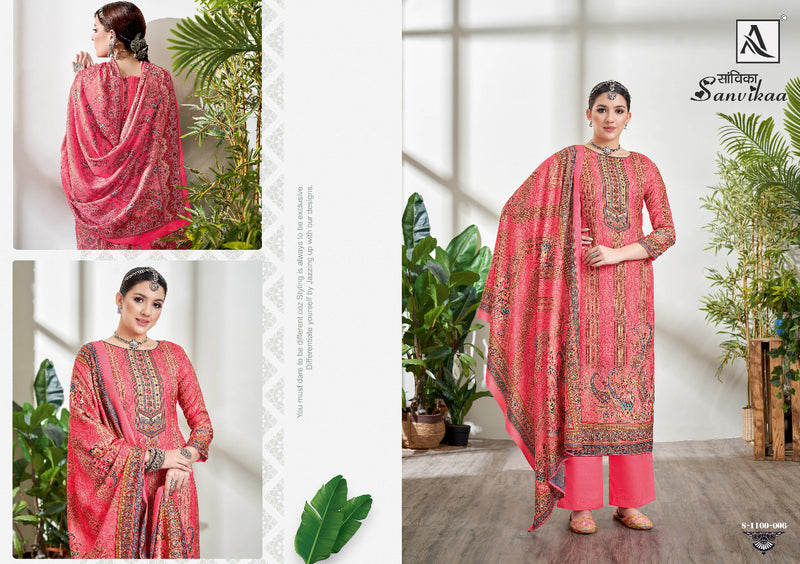 Alok Suit Sanvikaa Pashmina With Fancy Work Stylish Designer Party Wear Fancy Salwar Kameez