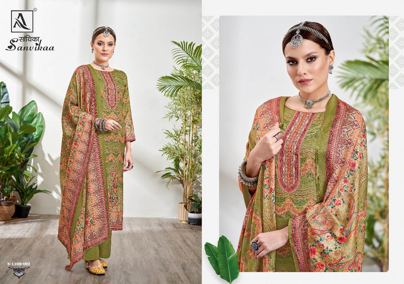 Alok Suit Sanvikaa Pashmina With Fancy Work Stylish Designer Party Wear Fancy Salwar Kameez