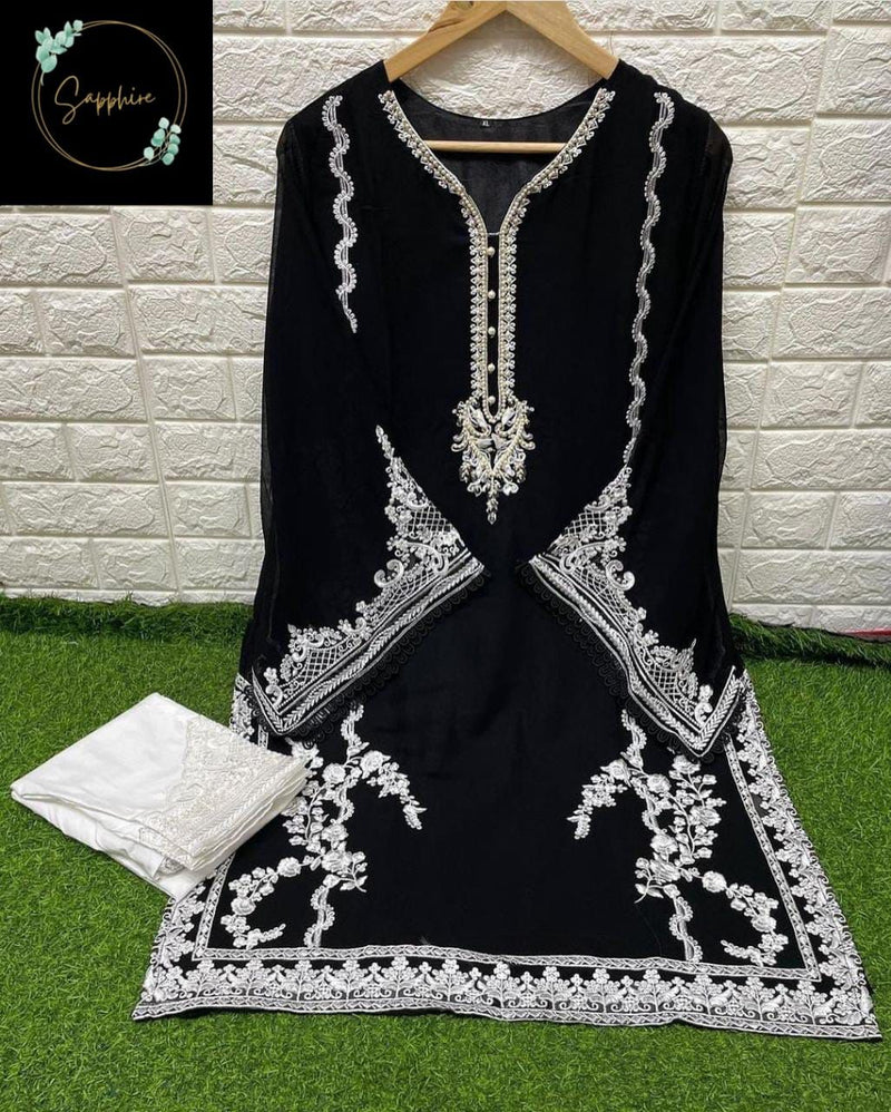 MF Sapphire Vol 1 Fox Georgette Pakistani Style Designer Kurtis With Bottom