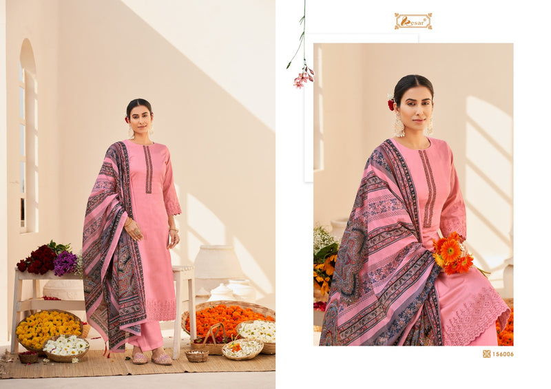 Kesar Sara Pure Jaam Cotton Neck Daman Sleeves Work Fancy Designer Salwar Kameez