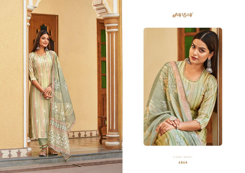 Jay Vijay Sarana Pure Moga Silk Digital Print With Handwork Designer Party Wear Salwar Kameez