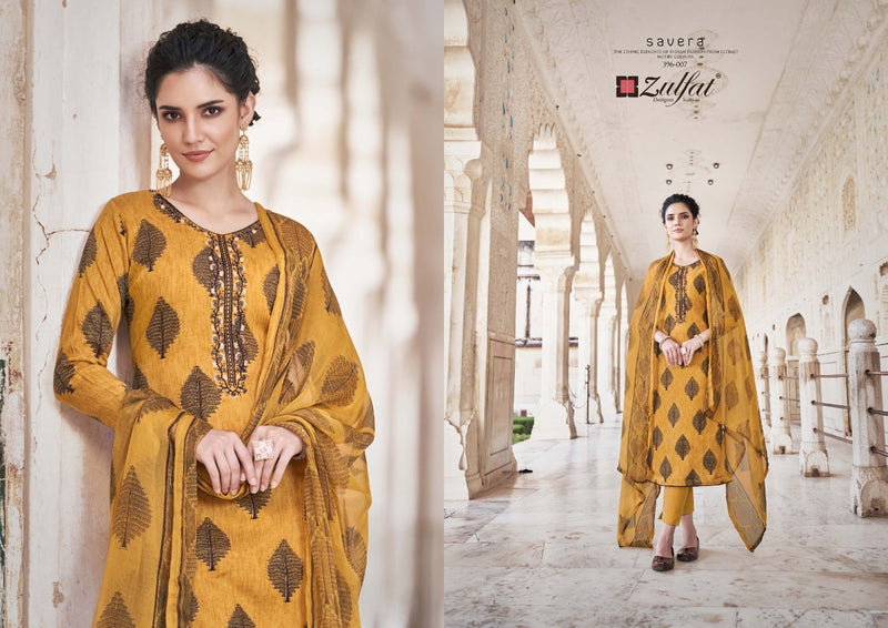 Zulfat Designer Suits Savera Rayon Festive Wear Salwar Suits