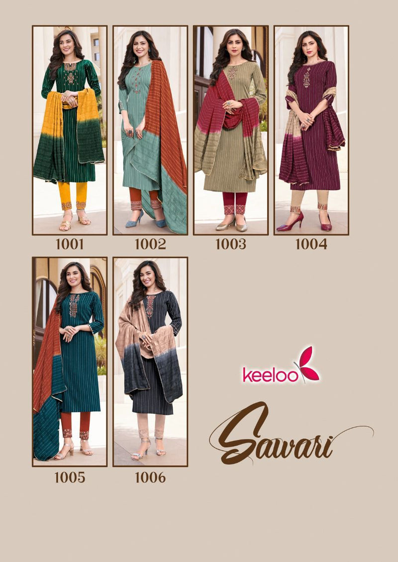Keeloo Sawari Vol 1 Viscose With Heavy Embroidery Work Stylish Designer Fancy Kurti