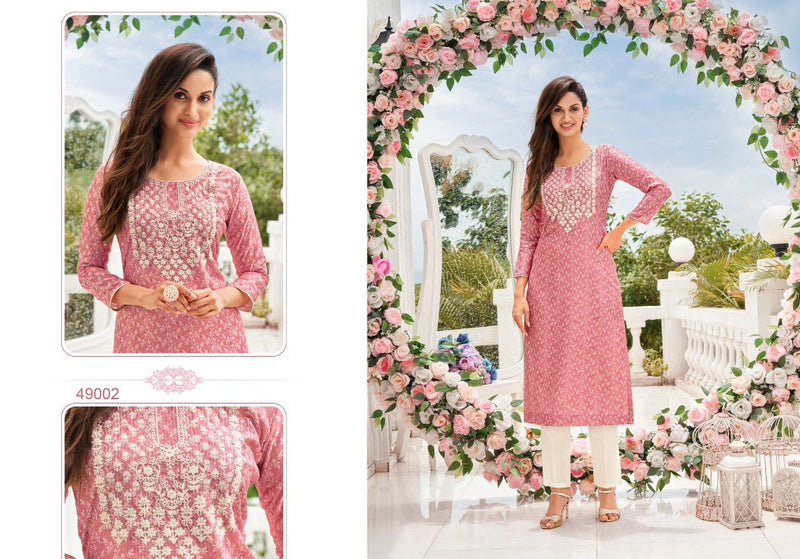 Kapil Trends Sawariya Silk With Heavy Fancy Work Stylish Designer Casual Wear Attractive Look Fancy Kurti