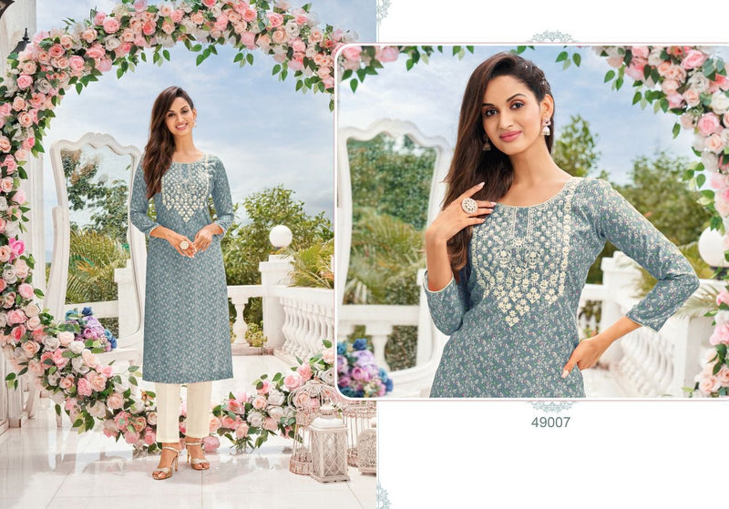 Kapil Trends Sawariya Silk With Heavy Fancy Work Stylish Designer Casual Wear Attractive Look Fancy Kurti