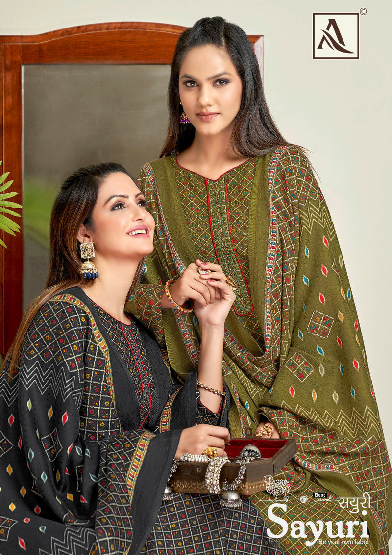 Alok Suit Sayuri Pashmina With Fancy Work Stylish Designer Festive Wear Salwar Kameez