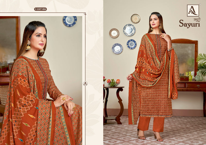 Alok Suit Sayuri Pashmina With Fancy Work Stylish Designer Festive Wear Salwar Kameez