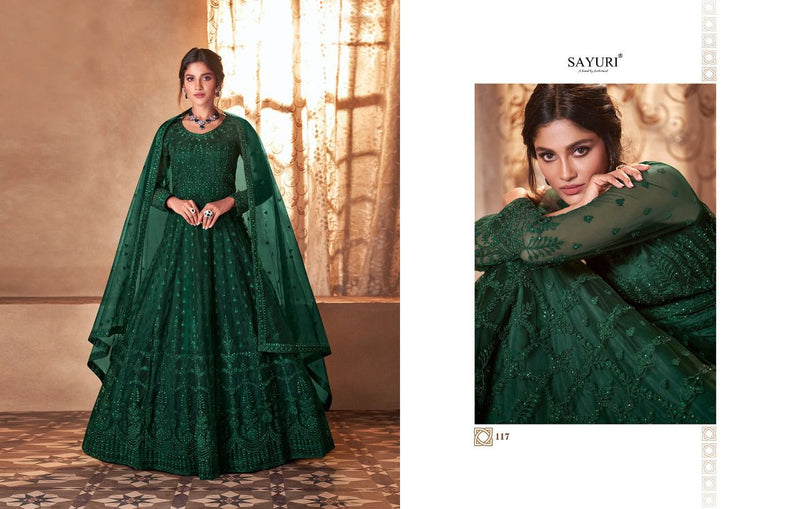 Sayuri Designer Majesty Butterfly Net Full Embroidery Work Fancy Designer Partywear Salwar Kameez