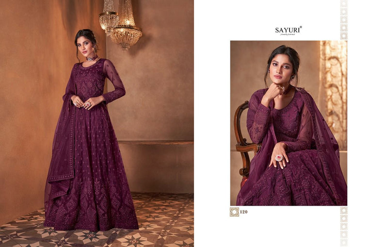 Sayuri Designer Majesty Butterfly Net Full Embroidery Work Fancy Designer Partywear Salwar Kameez