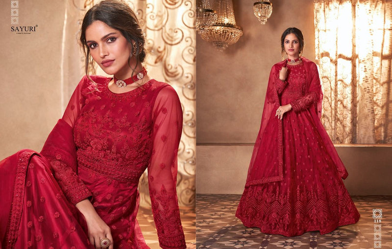 Sayuri Designer Majesty Butterfly Net Full Embroidery Work Fancy Designer Partywear Salwar Kameez