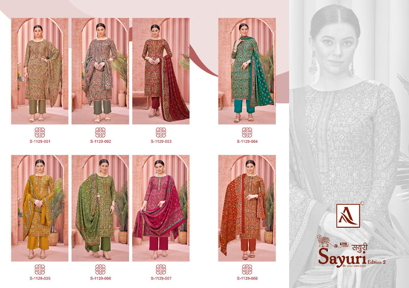 Alok Suit Sayuri Vol 2 Pashmina With Beautiful Printed Work Stylish Designer Salwar Kameez