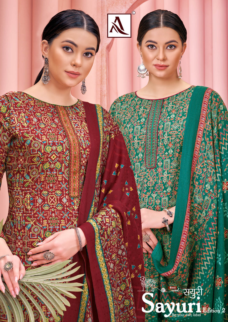 Alok Suit Sayuri Vol 2 Pashmina With Beautiful Printed Work Stylish Designer Salwar Kameez