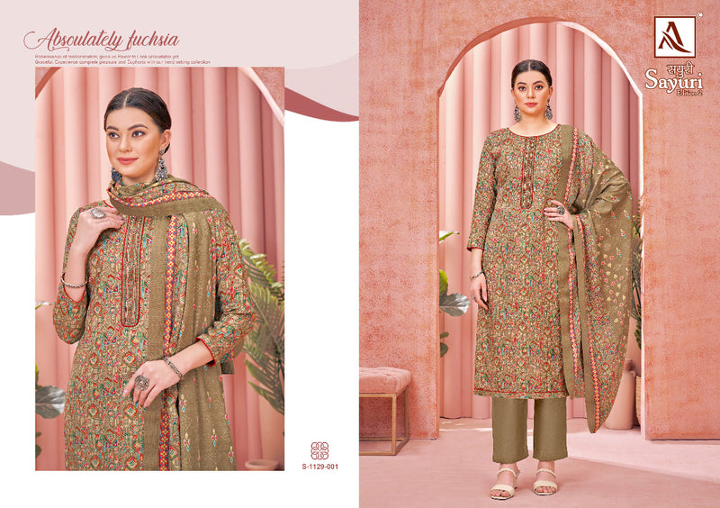 Alok Suit Sayuri Vol 2 Pashmina With Beautiful Printed Work Stylish Designer Salwar Kameez