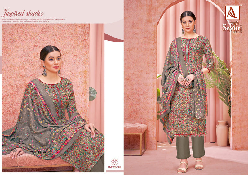 Alok Suit Sayuri Vol 2 Pashmina With Beautiful Printed Work Stylish Designer Salwar Kameez