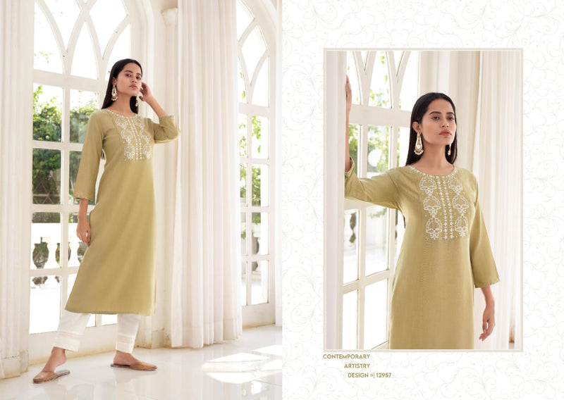 Kalaroop Kajree Seagull Rayon Designer Straight Party Wear Kurtis