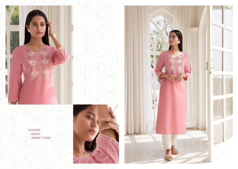 Kalaroop Kajree Seagull Rayon Designer Straight Party Wear Kurtis