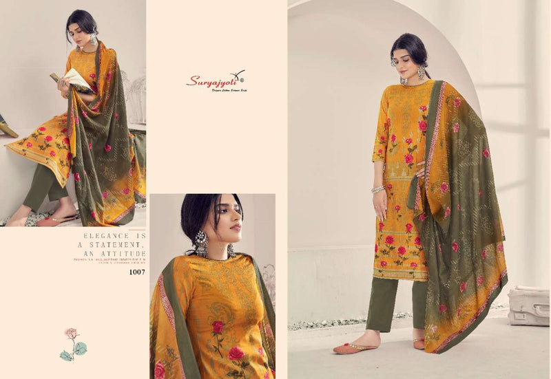 Surya Jyoti Seerat Vol 1 Cambric Cotton Fancy Party Wear Ready Made Salwar Suits With Digital Print