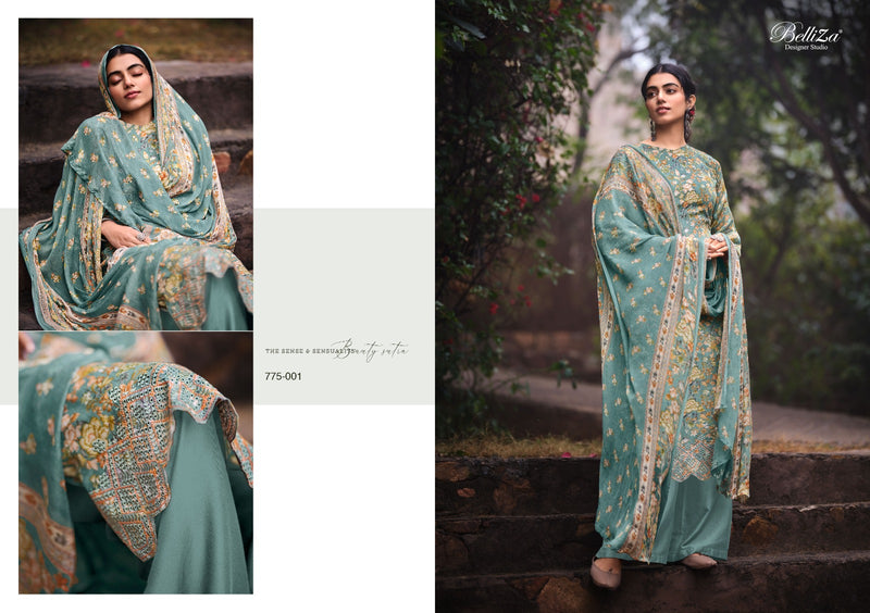 Belliza Designer Studio Seerat Vol 2 Heavy Jam Cotton Digital Print Exclusive Boring Daman Embroidery Work Designer Partywear Salwar Suit