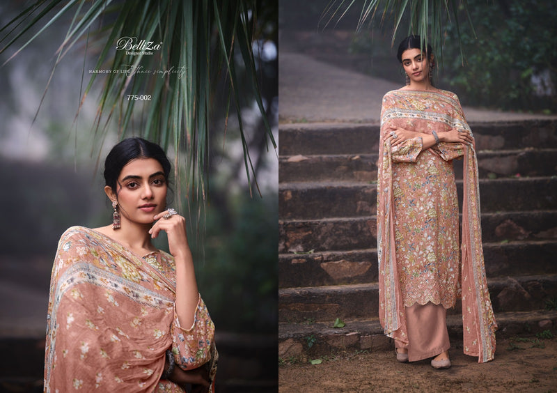 Belliza Designer Studio Seerat Vol 2 Heavy Jam Cotton Digital Print Exclusive Boring Daman Embroidery Work Designer Partywear Salwar Suit