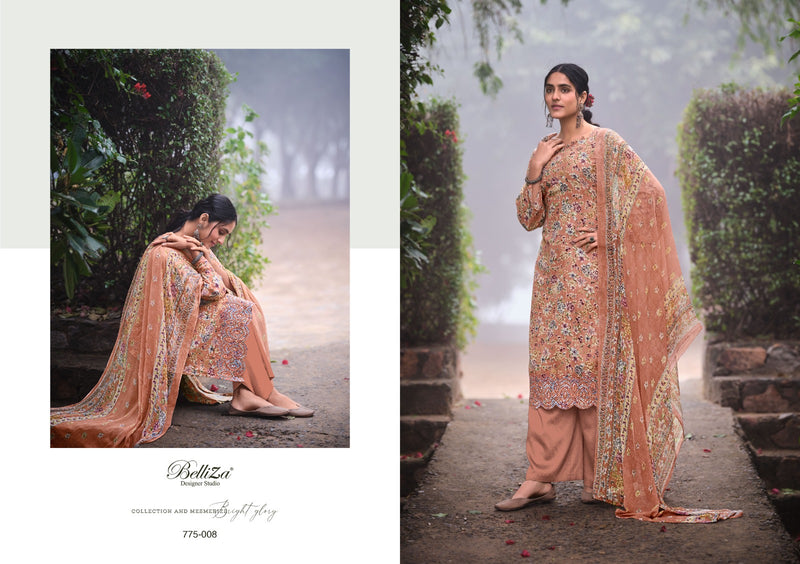 Belliza Designer Studio Seerat Vol 2 Heavy Jam Cotton Digital Print Exclusive Boring Daman Embroidery Work Designer Partywear Salwar Suit