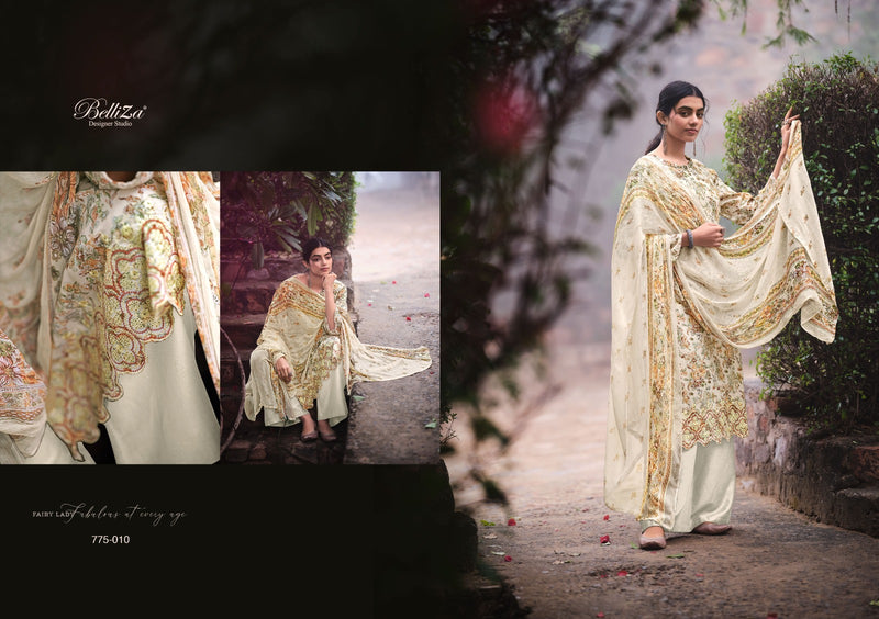 Belliza Designer Studio Seerat Vol 2 Heavy Jam Cotton Digital Print Exclusive Boring Daman Embroidery Work Designer Partywear Salwar Suit
