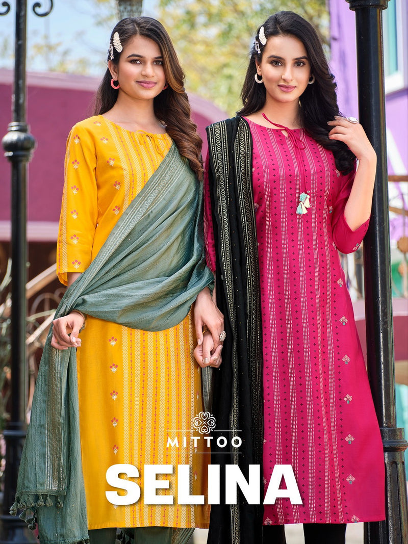 Mittoo Selina Viscose Print Partywear Designer Kurti