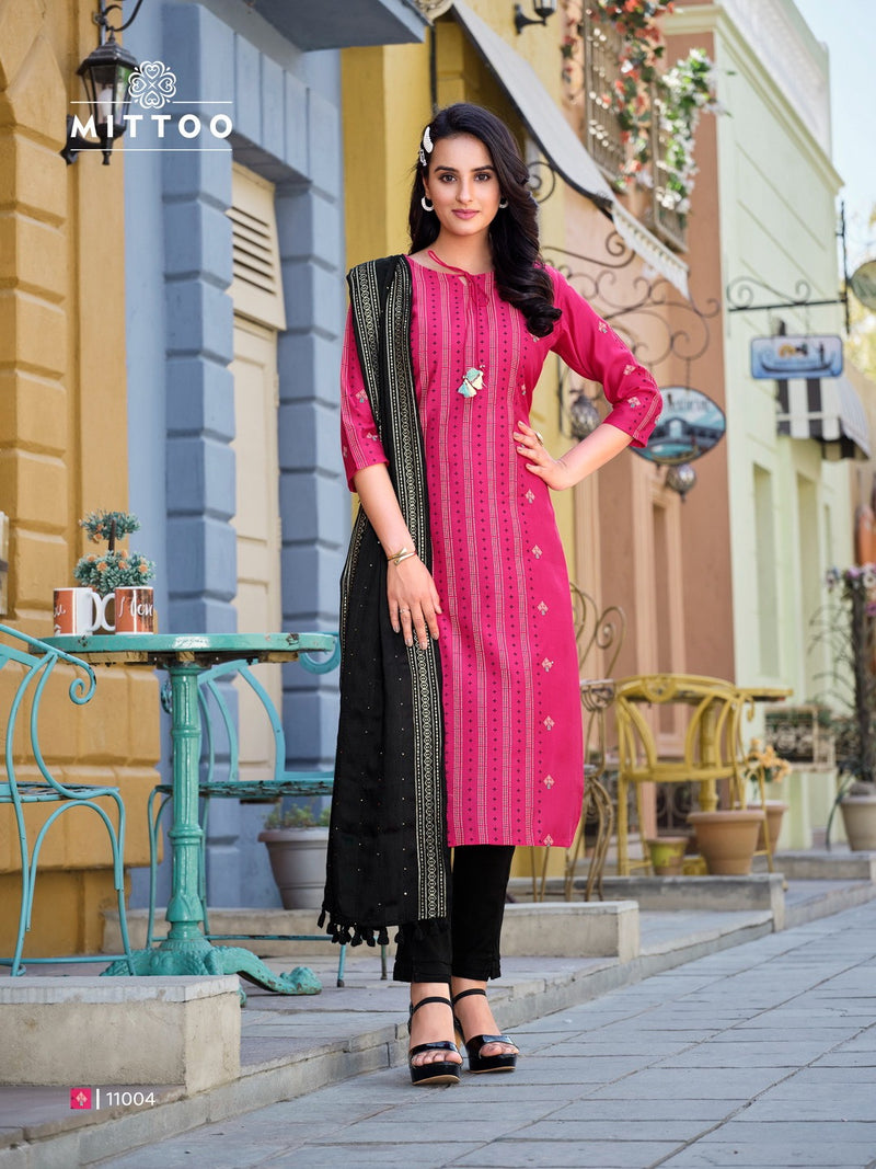 Mittoo Selina Viscose Print Partywear Designer Kurti
