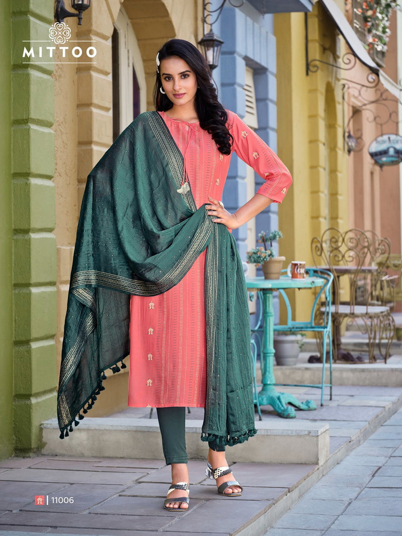 Mittoo Selina Viscose Print Partywear Designer Kurti