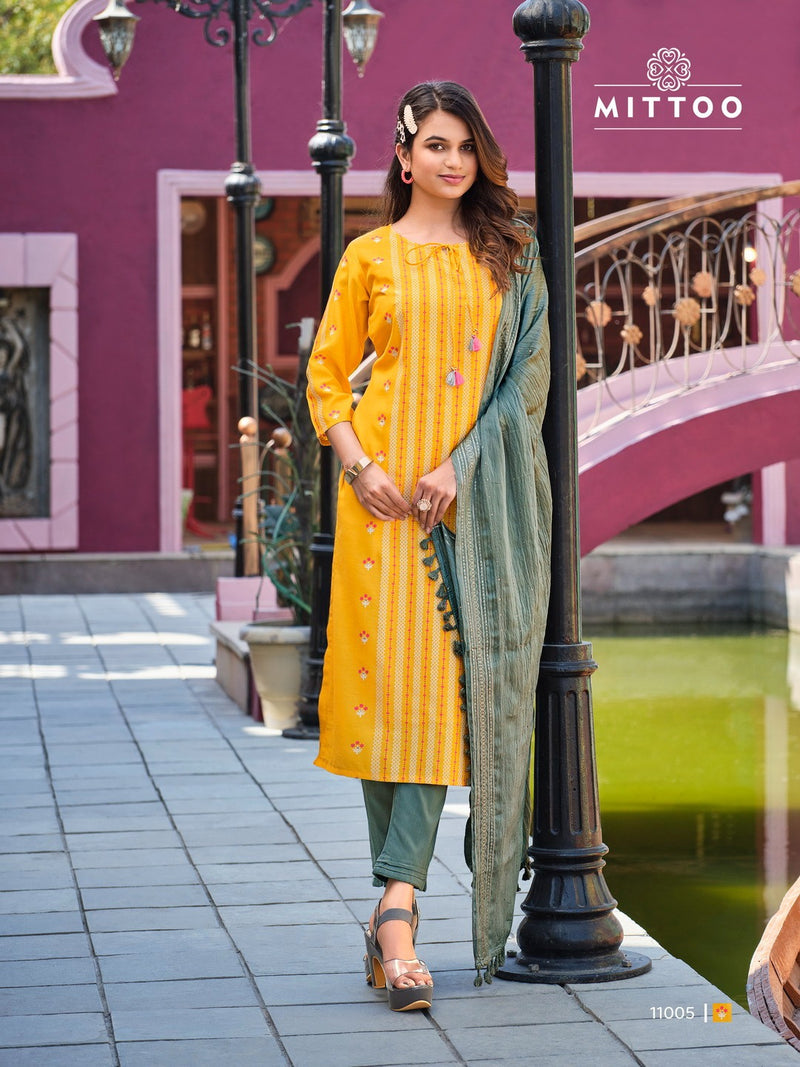 Mittoo Selina Viscose Print Partywear Designer Kurti