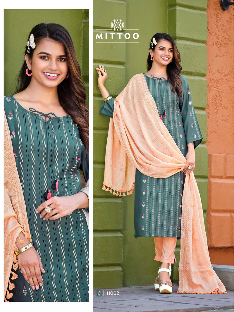 Mittoo Selina Viscose Print Partywear Designer Kurti