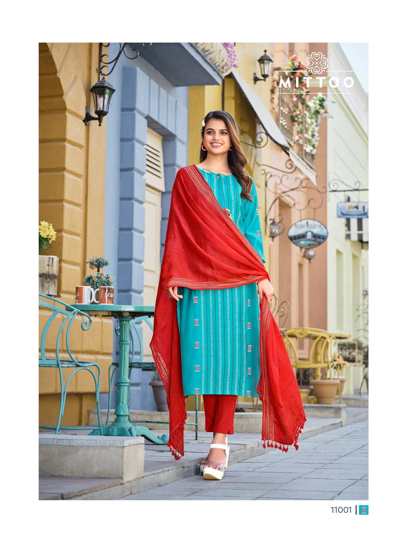 Mittoo Selina Viscose Print Partywear Designer Kurti