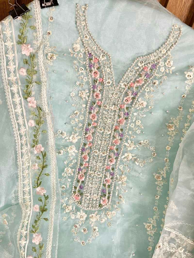 Mehboob Tex Semi Vol 1 Organza With Embroidery Work Stylish Designer Pakistani Salwar Suit