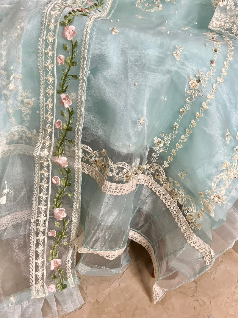 Mehboob Tex Semi Vol 1 Organza With Embroidery Work Stylish Designer Pakistani Salwar Suit