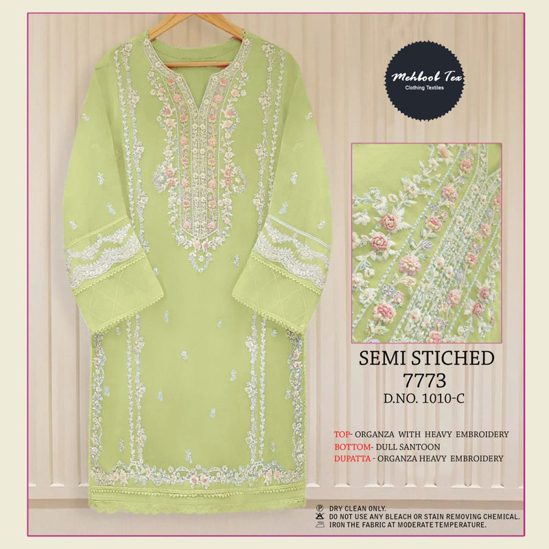 Mehboob Tex Semi Vol 1 Organza With Embroidery Work Stylish Designer Pakistani Salwar Suit