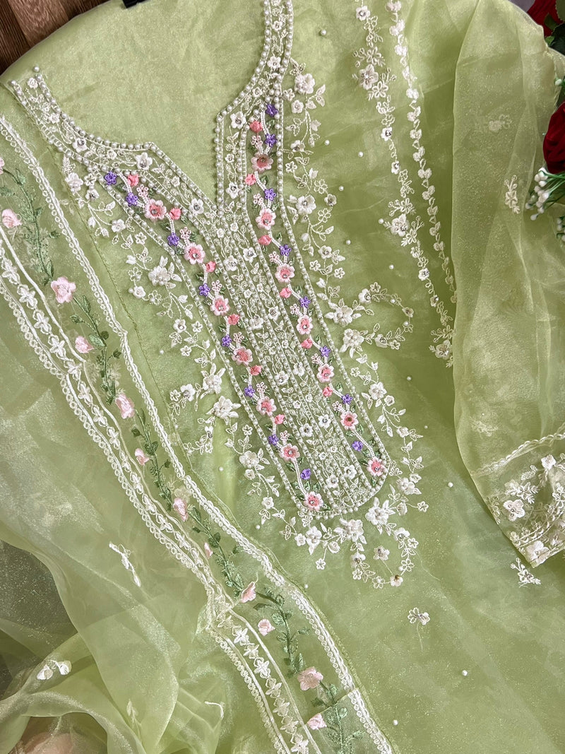 Mehboob Tex Semi Vol 1 Organza With Embroidery Work Stylish Designer Pakistani Salwar Suit