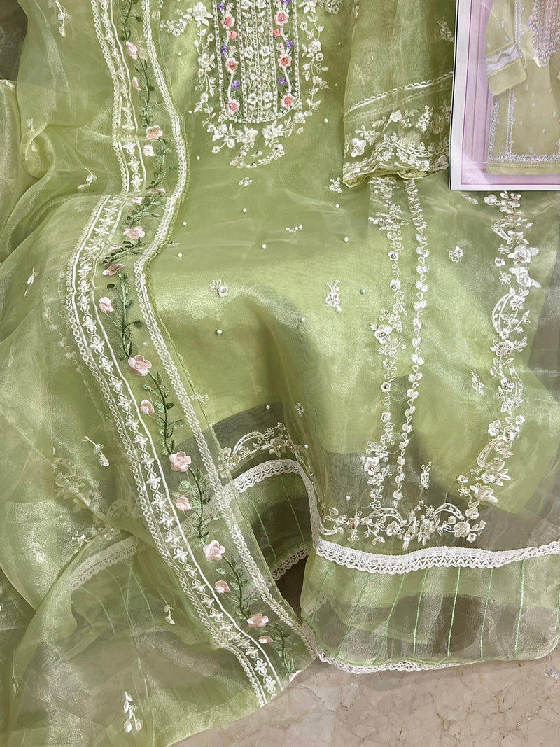 Mehboob Tex Semi Vol 1 Organza With Embroidery Work Stylish Designer Pakistani Salwar Suit