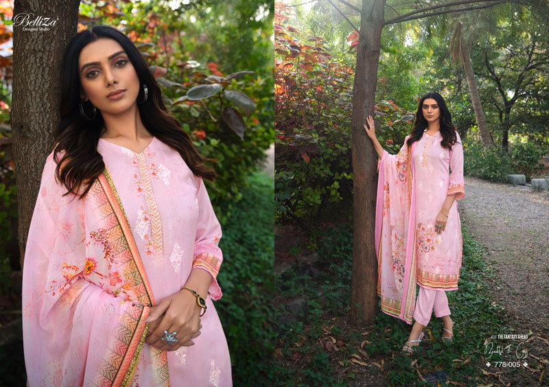 Belliza Designer Senora Jam Cotton Digital Print Exclusive Embroidery Work Designer Printed Salwar Kameez