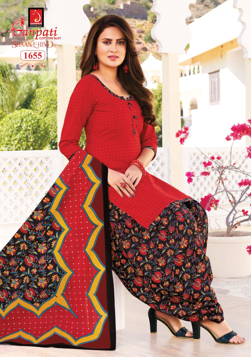 Ganpati Shaan E Hind Vol 5 Pure Cotton With Printed Work Stylish Designer Casual Wear Salwar Suit