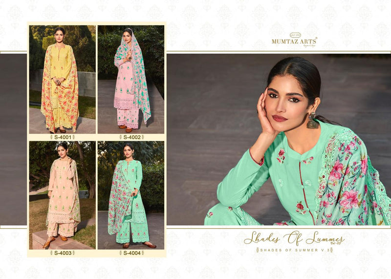 Mumtaz Arts Shades Of Summer Lawn With Embroidery Designer Party Wear Salwar Kameez